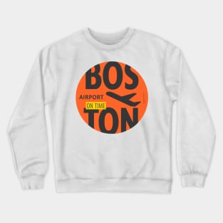 Boston BOS airport Crewneck Sweatshirt